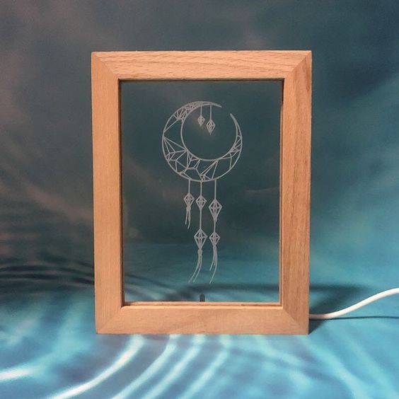 میگا پاور حسب ضرورت 3D ایکریلک لائٹ فریمز۔