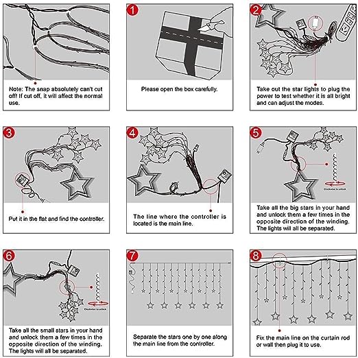 Mega Power Curtain Star Light.