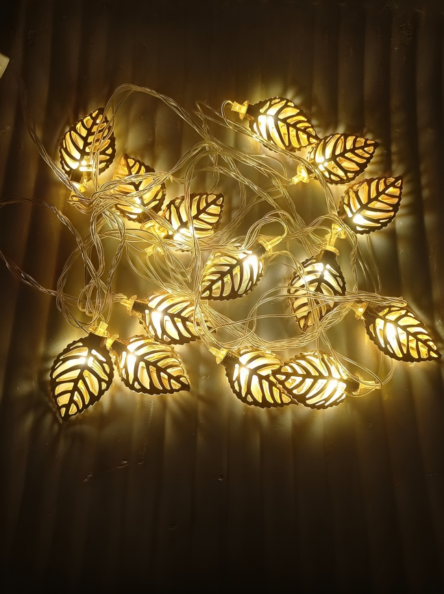 Mega Power Metal Leaves Decorative String Lights