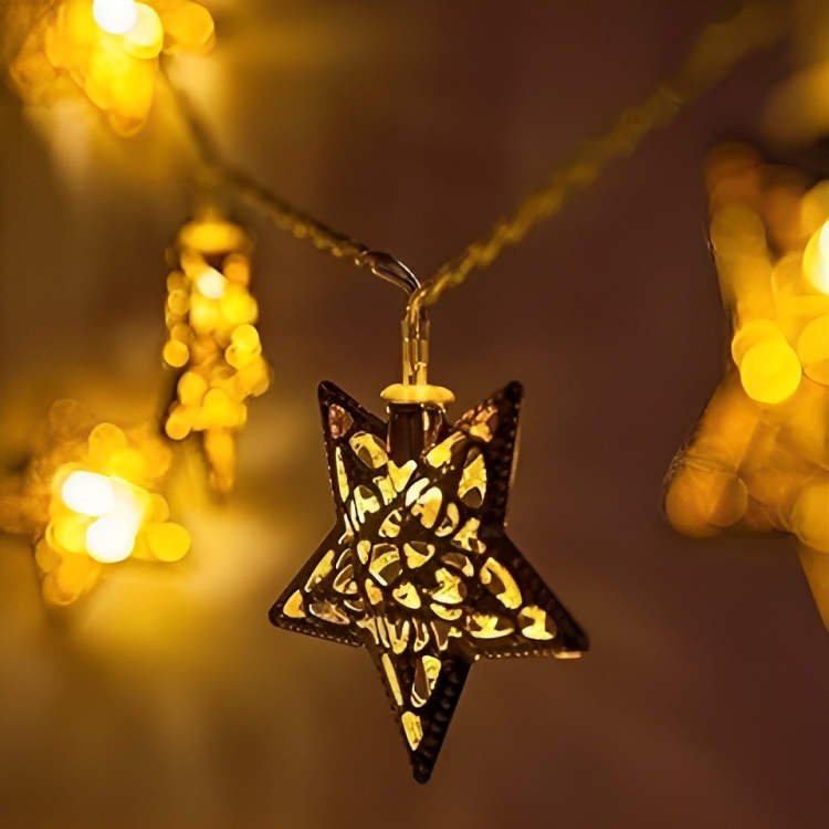 Mega Power Metal Stars Decorative String Lights