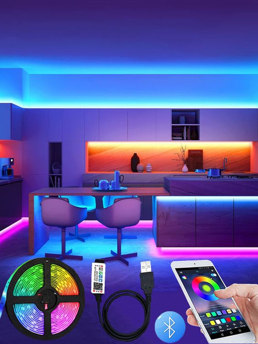 Mega Power LED RGB Strip Light (5050) With WIFI Controlled Device.