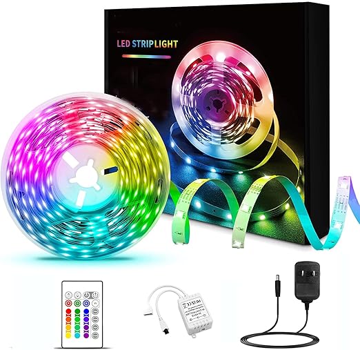 Mega Power RGB Led Strip Light, 2835, 12 volts, With remote kit.