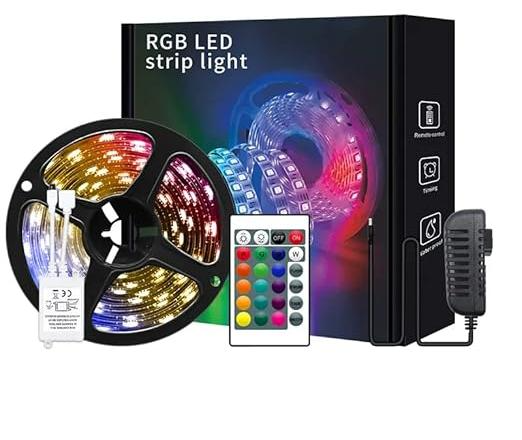 Mega Power LED RGB Strip Light (5050) With WIFI Controlled Device.