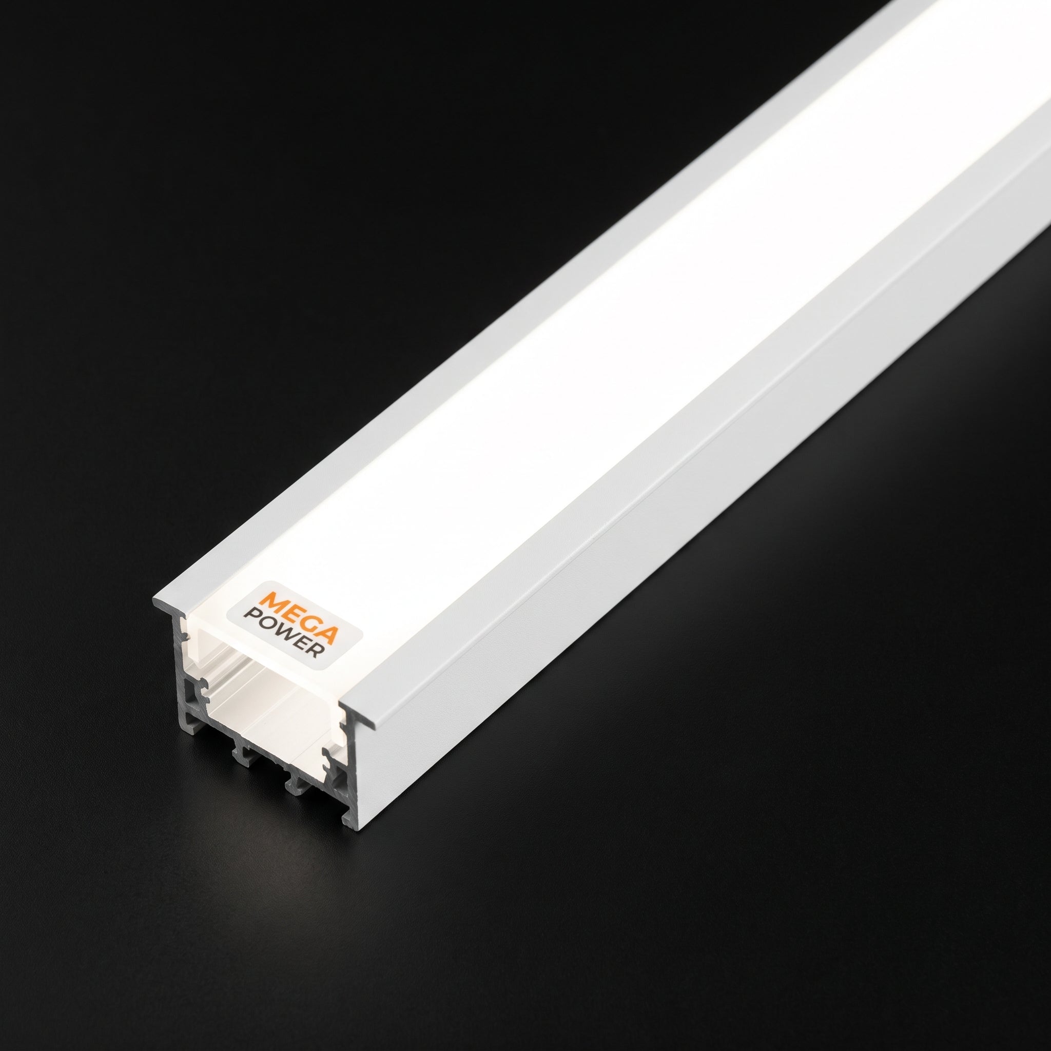 Mega Power Aluminum LED Profile Channel with Diffuser