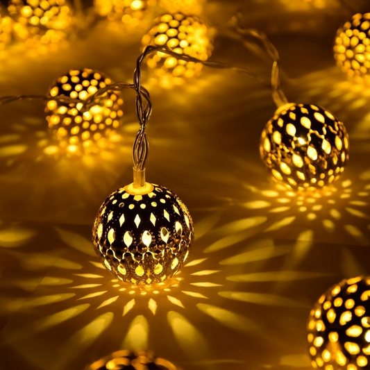 Mega Power Metal Balls Decorative String Lights