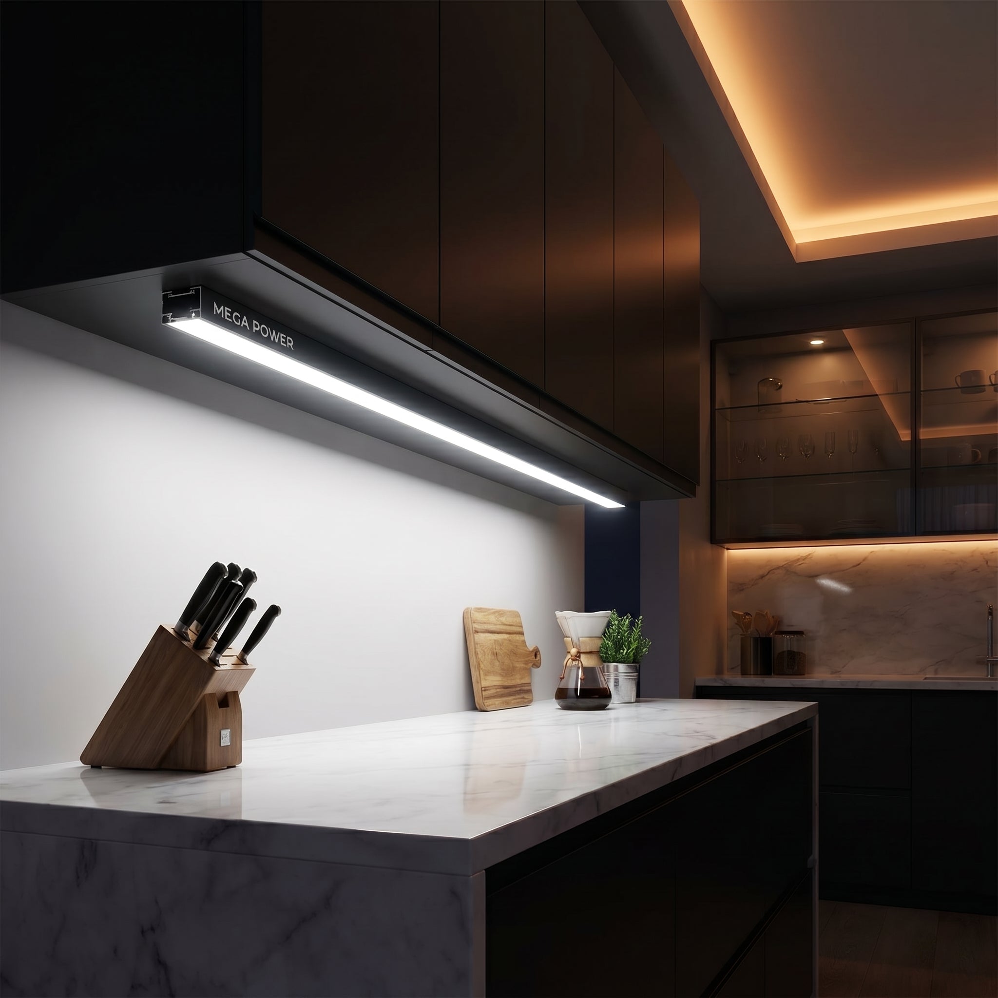 Mega Power Aluminum LED Profile Channel with Diffuser