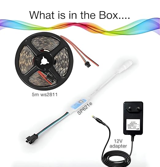 Mega Power Smart RGBIC LED Strip Light, APP and Voice Control Led Strip.